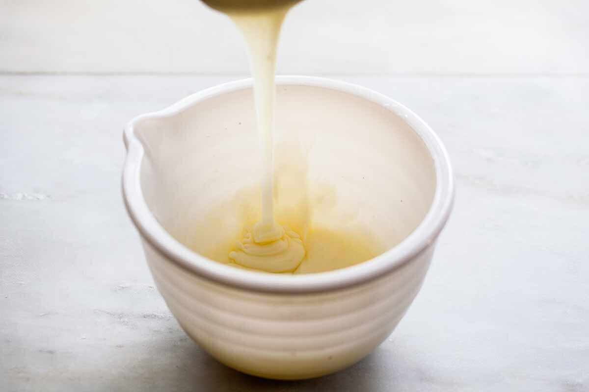 Vanilla Pound Cake from Scratch make the glaze