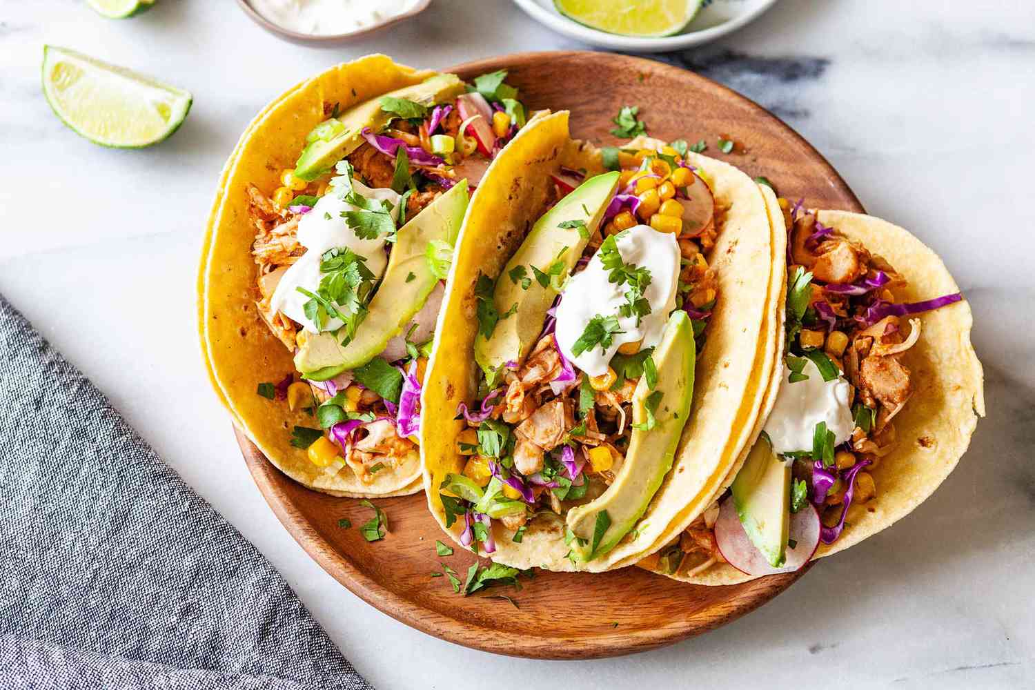 Jackfruit Carnitas Tacos serve the tacos