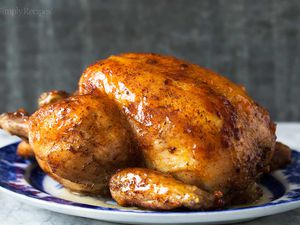 Roasted Chicken with Apricot Glaze