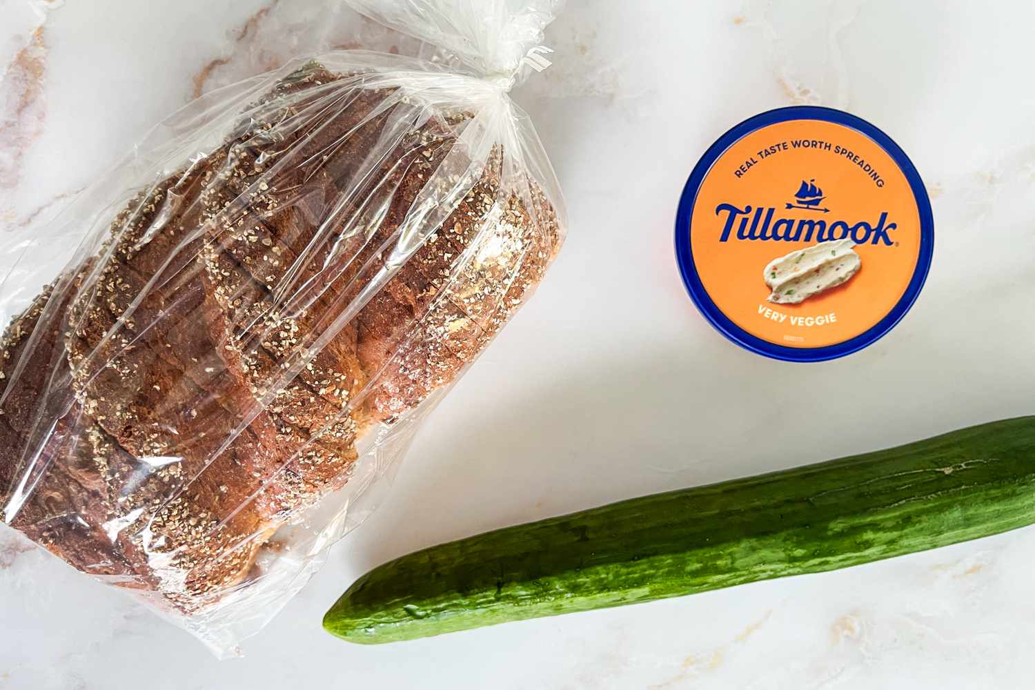 1-minute cucumber sandiwch ingredients 