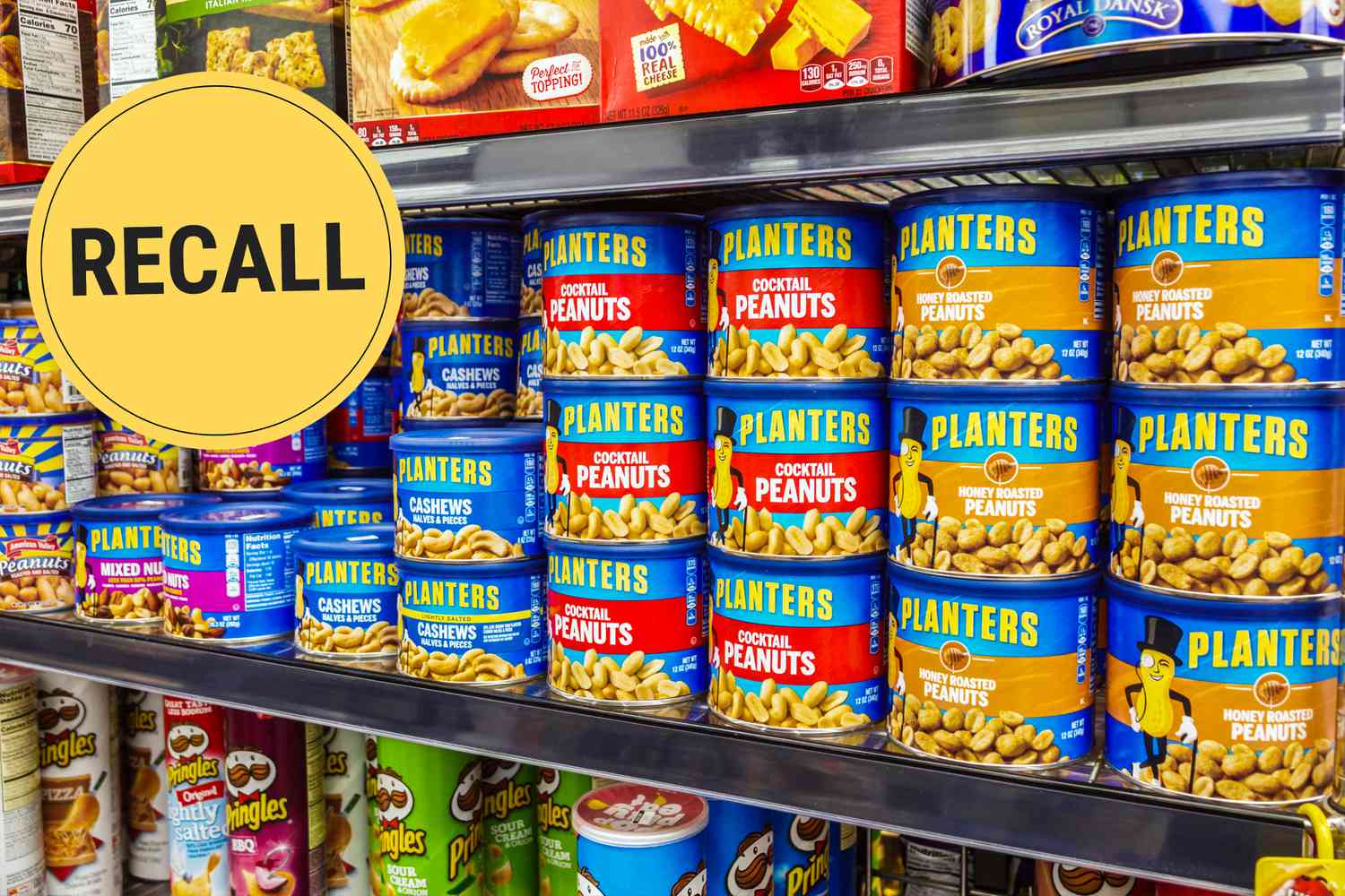 Planters on a store shelft