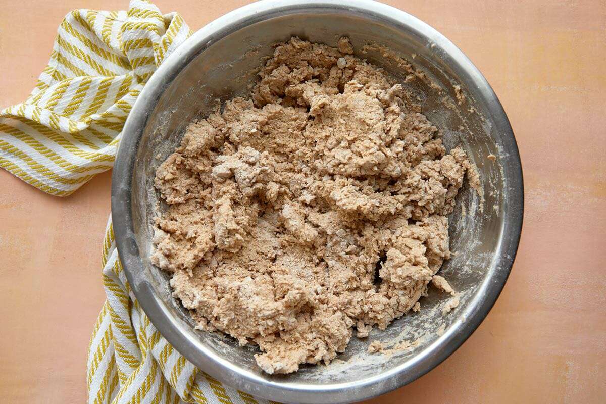Easy Whole Wheat Bread Recipe mix the dough