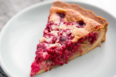 Raspberry Walnut Tart