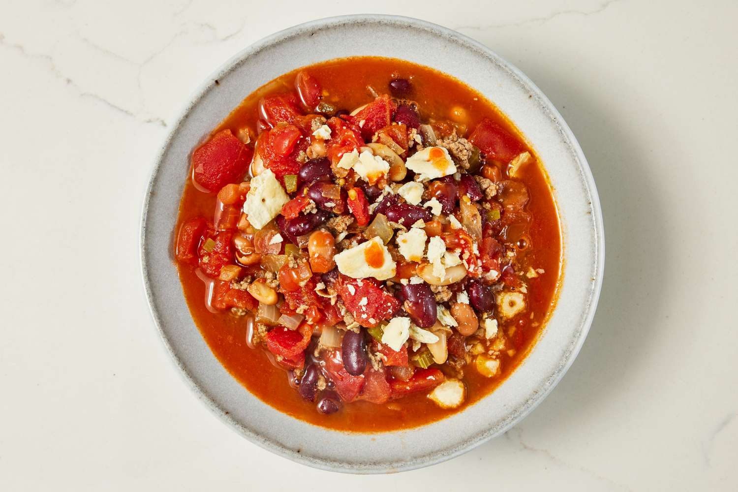 Bowl of copycat Wendy's chili 