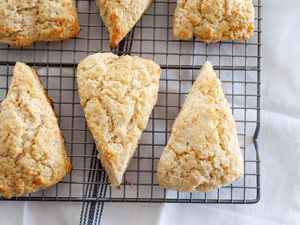 American-Style Scones cooling on a rack.