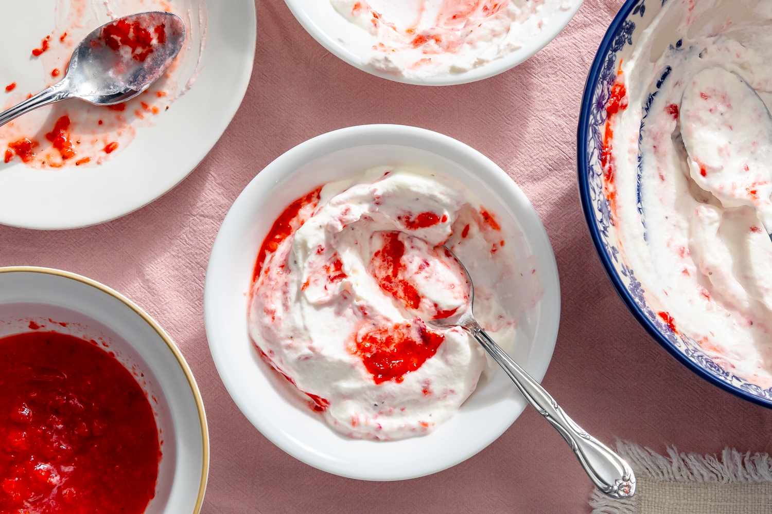 2 servings of Summer Berry Fool in bowls