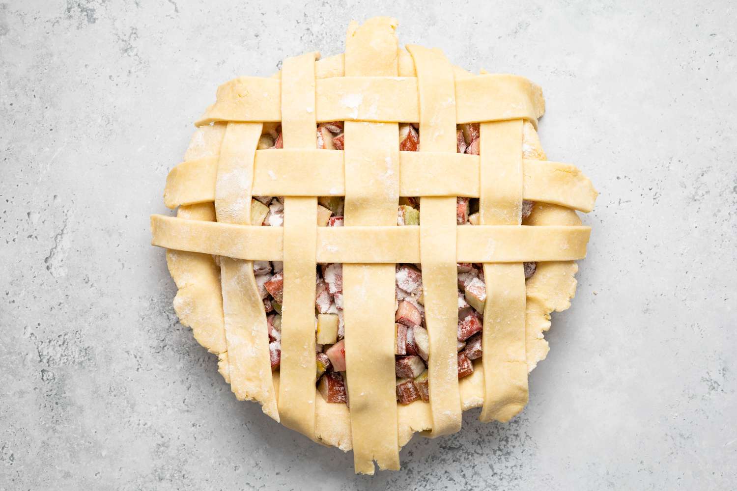 Lattice for Rhubarb Pie 