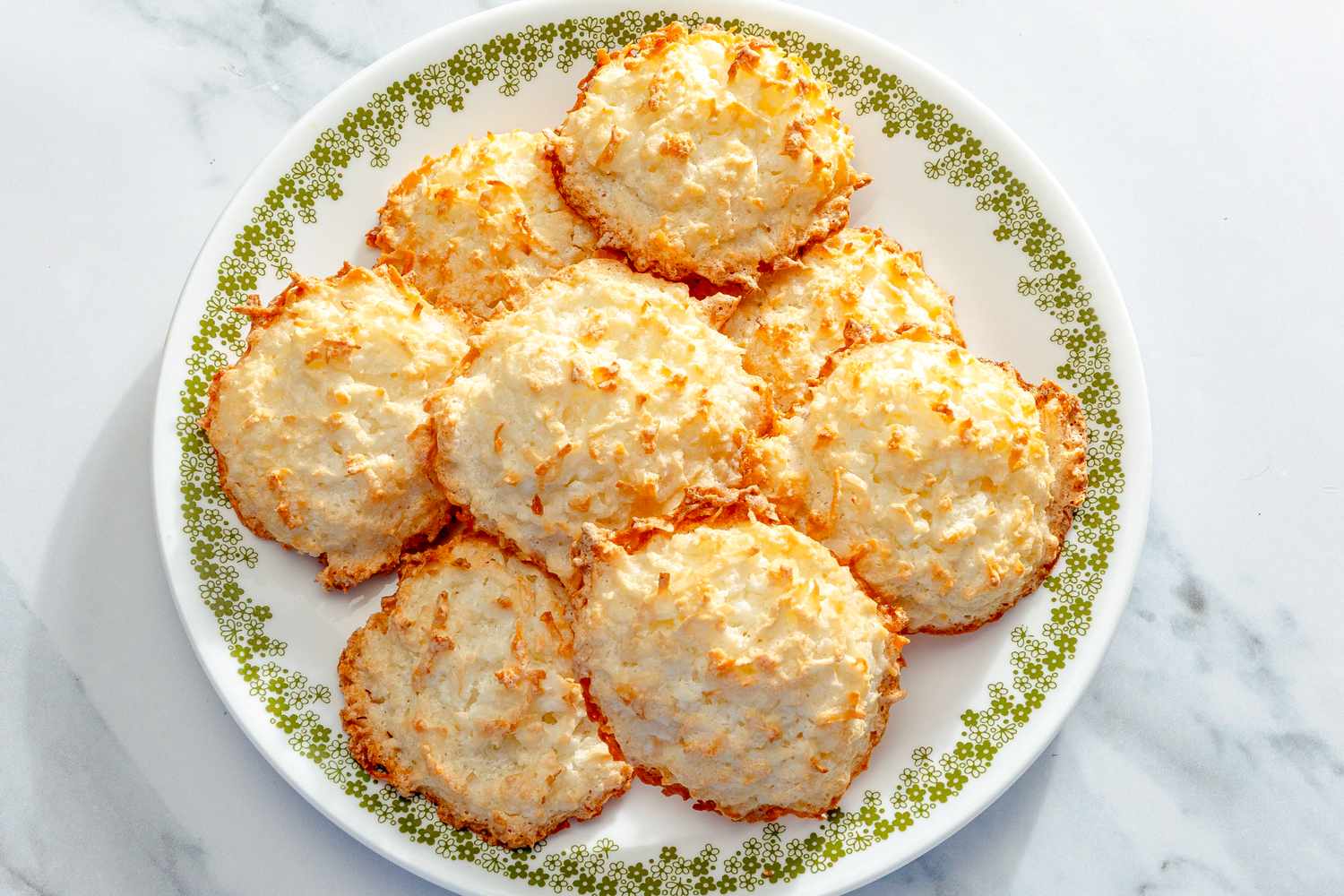 plate of 4-Ingredient Coconut Drops