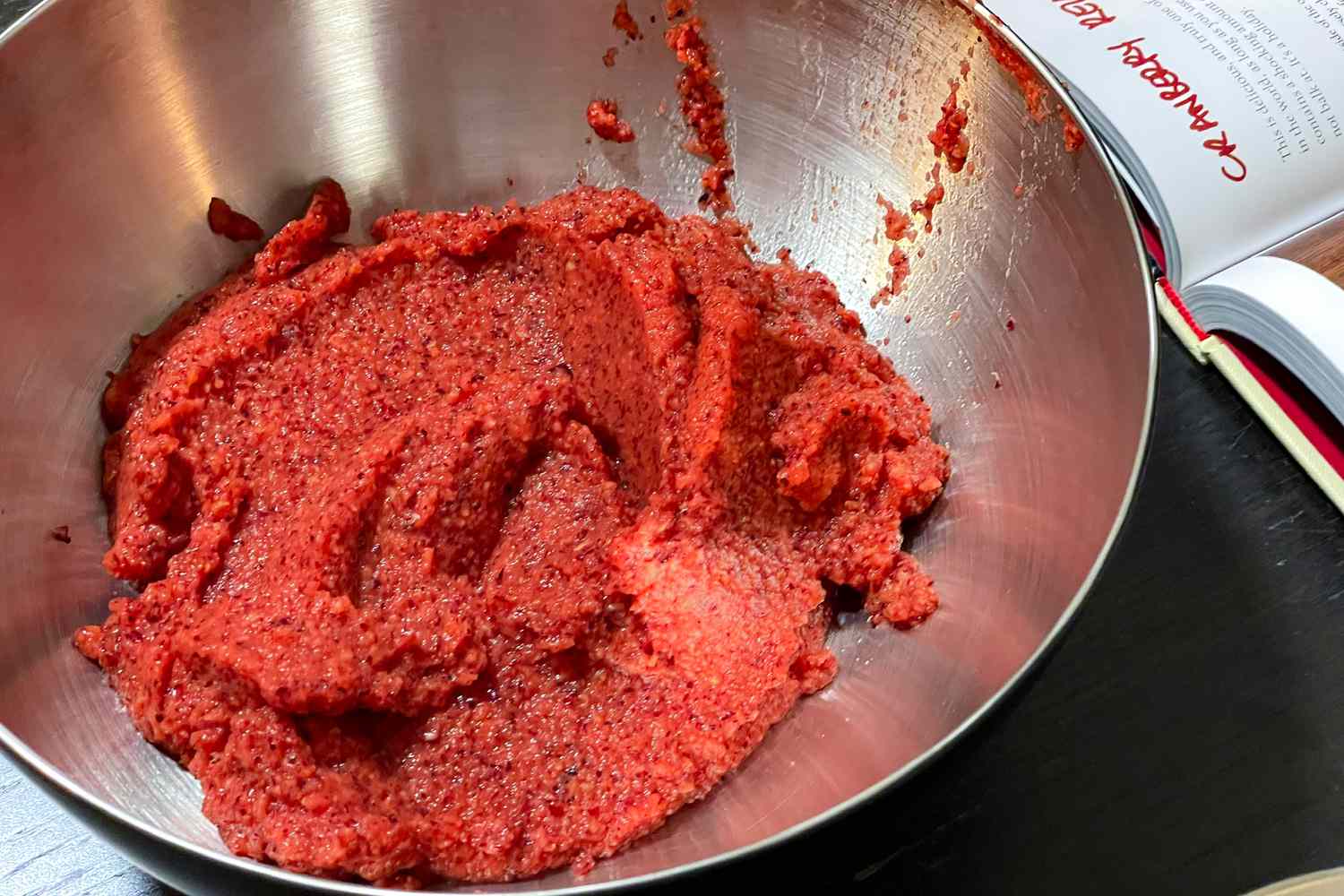 A bowl with Anthony Bourdain's cranberry relish