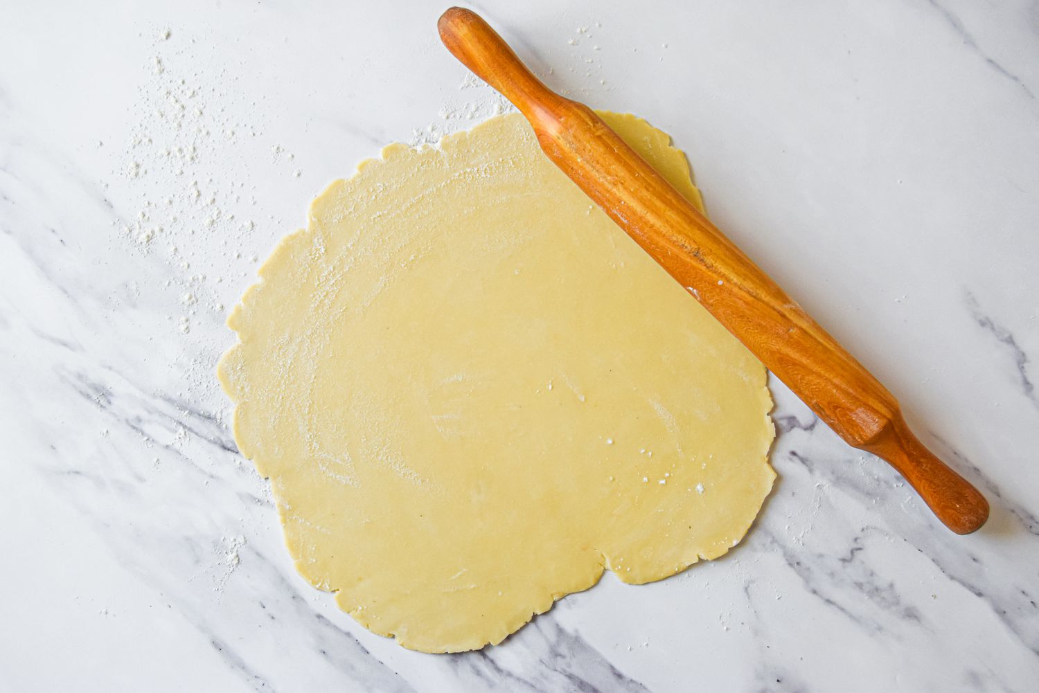 Rolled Dough for Homemade Pie Recipe