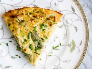 Artichoke Leek Frittata