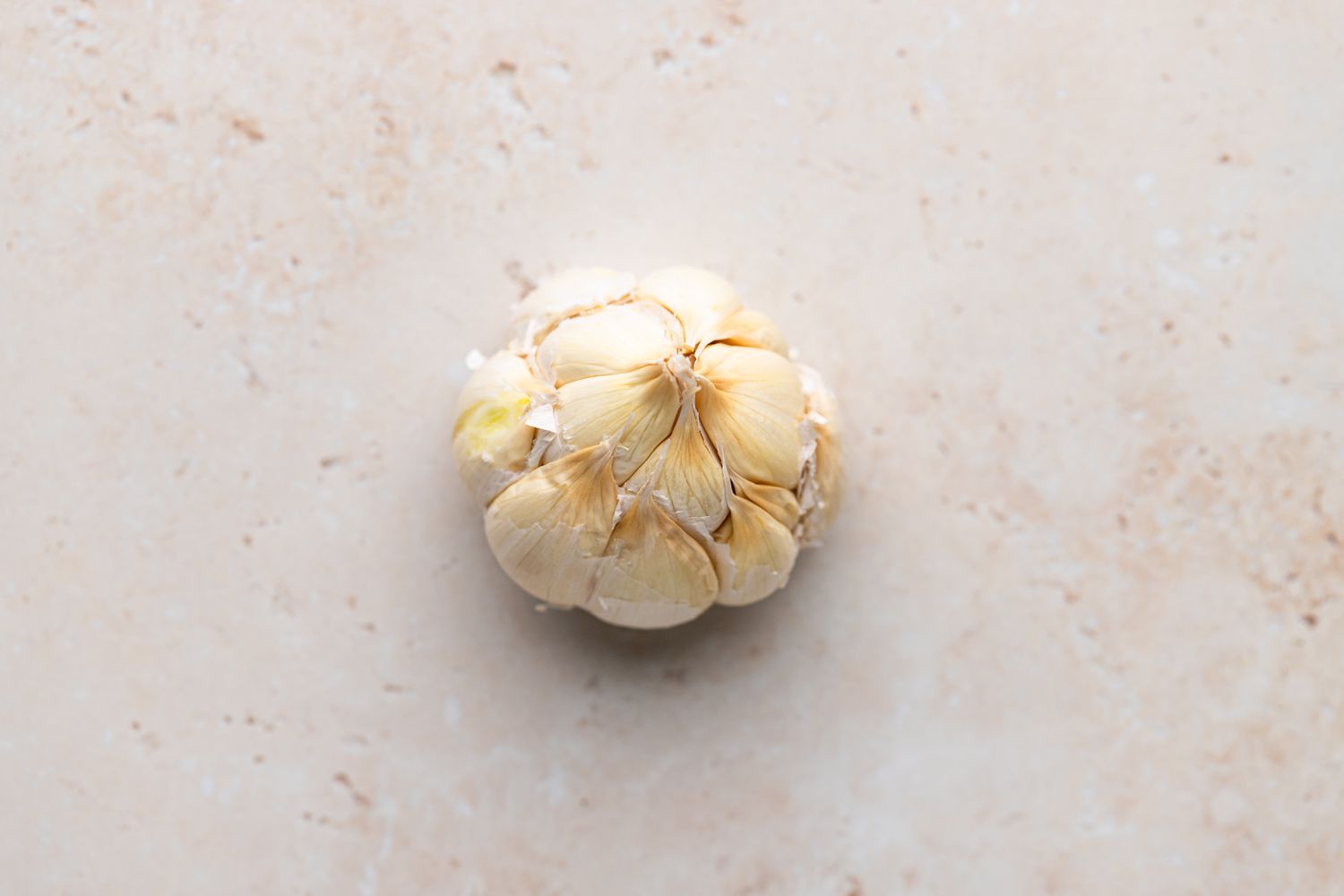 A head of garlic to make garlic mashed potatoes.