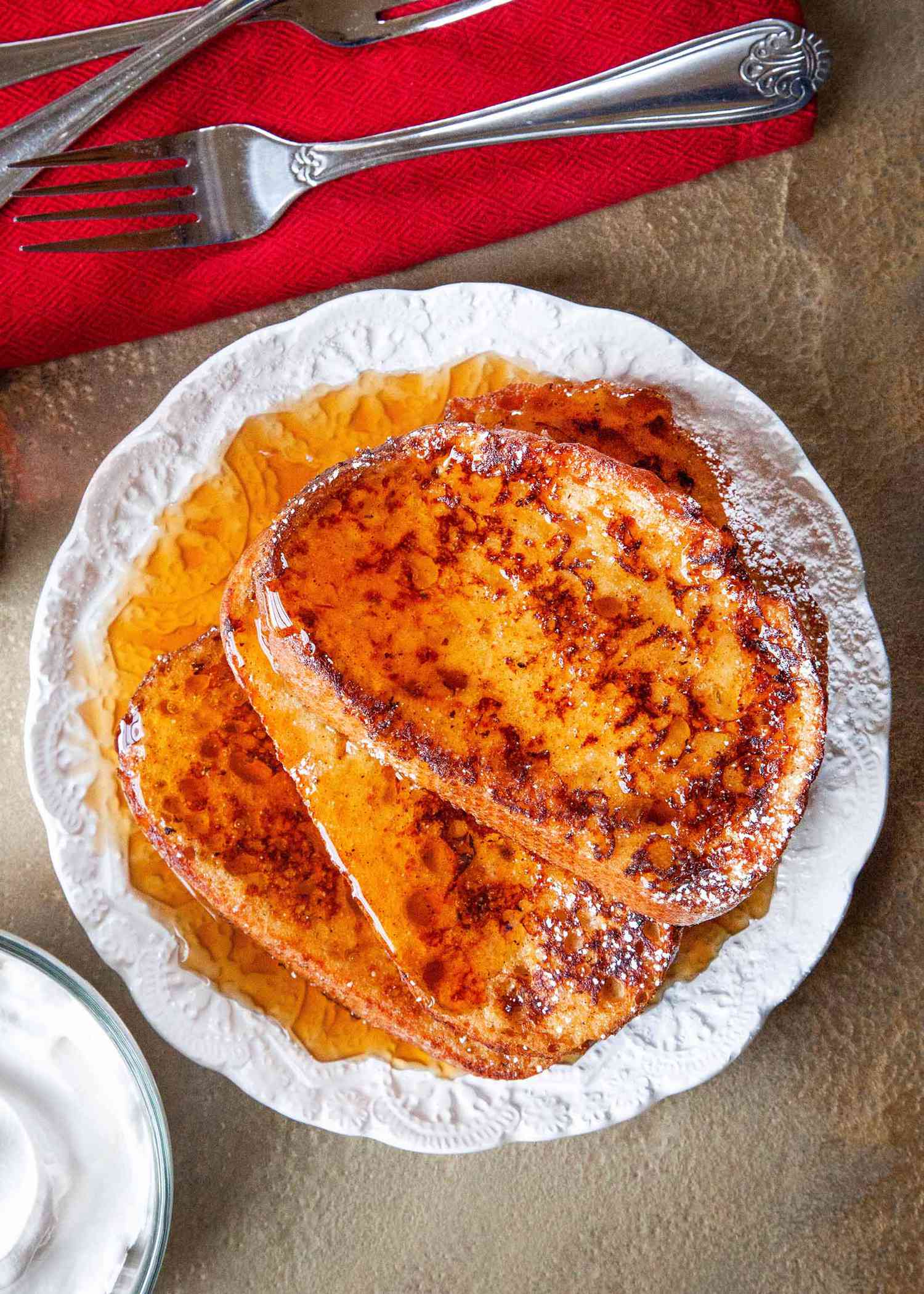 French Toast with Eggnog