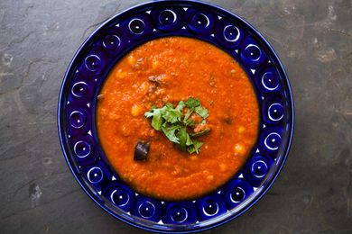 Roasted Eggplant Tomato Soup