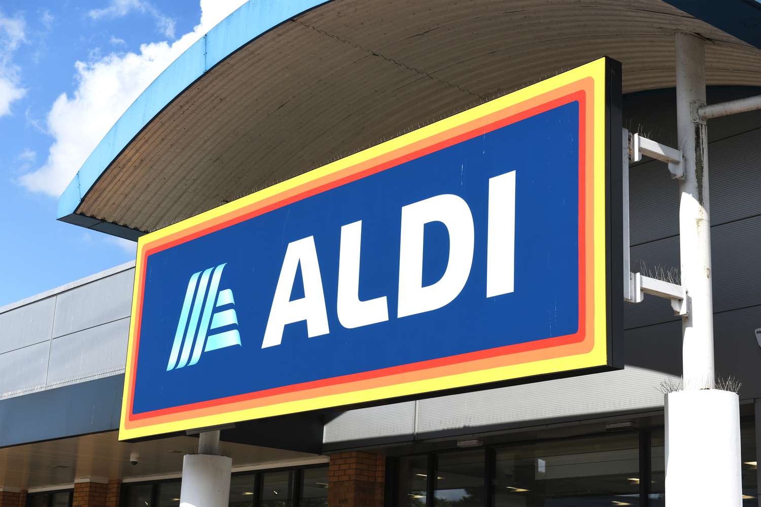 Outside view of an ALDI store