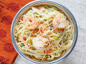 Shrimp with Angel Hair Pasta