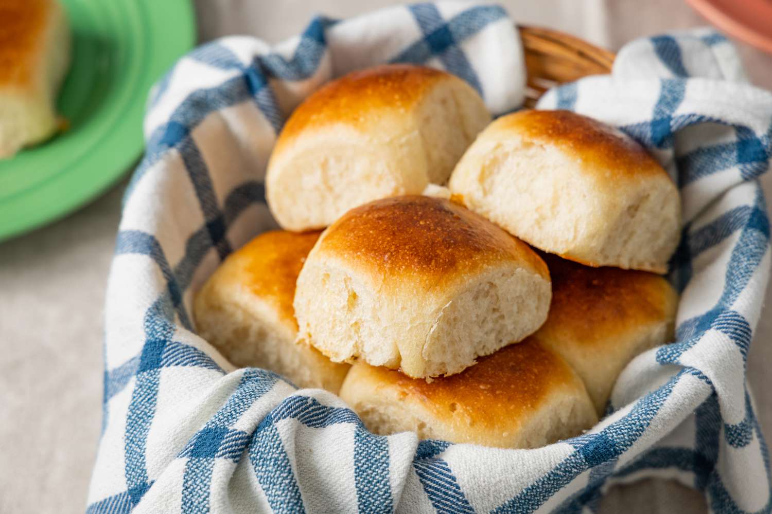 Sourdough Rolls in a Basket