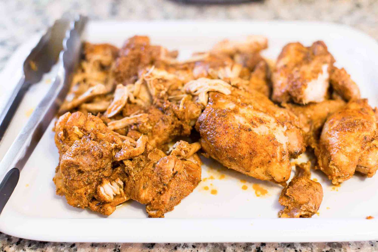 Instant Pot Chicken Taco Meat separate the chicken from the liquid