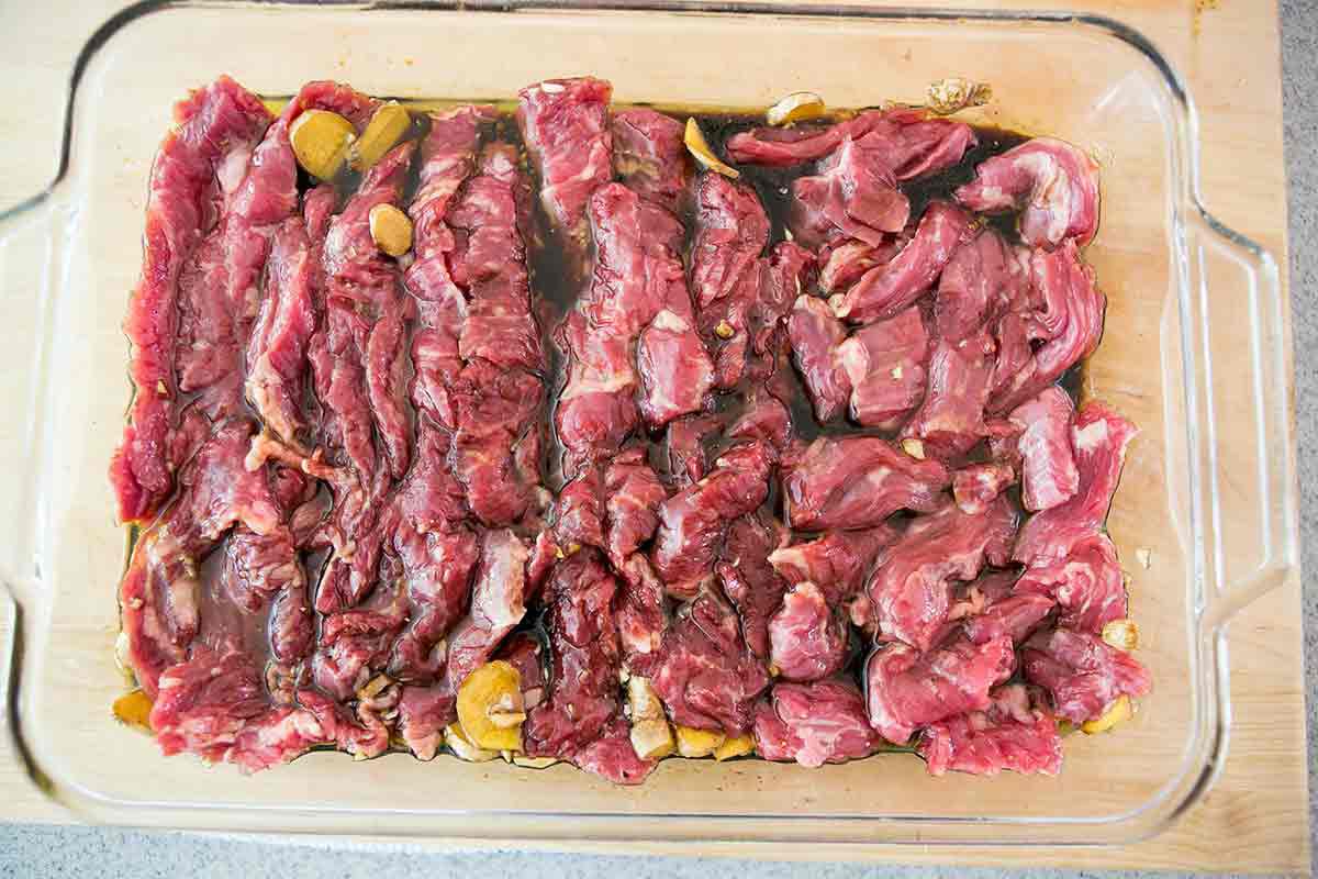 Skirt steak recipes Marinate skirt steak strips 
