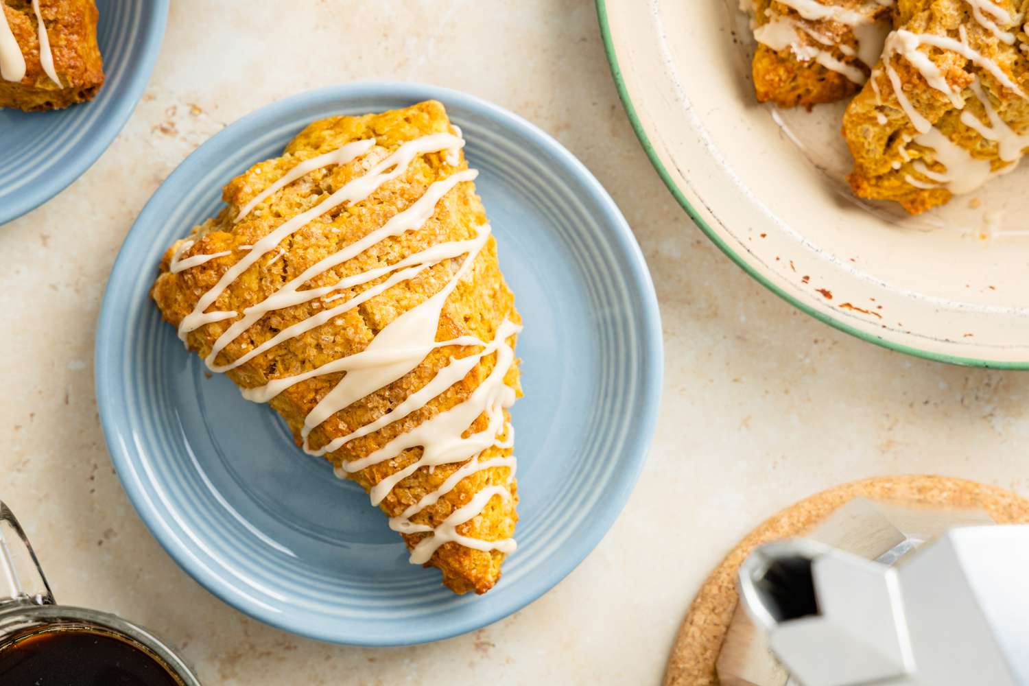 Pumpkin Scone on a Plate