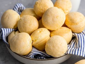 Easy Brazilian Cheese Bread (Pão de Queijo) in a Bowl