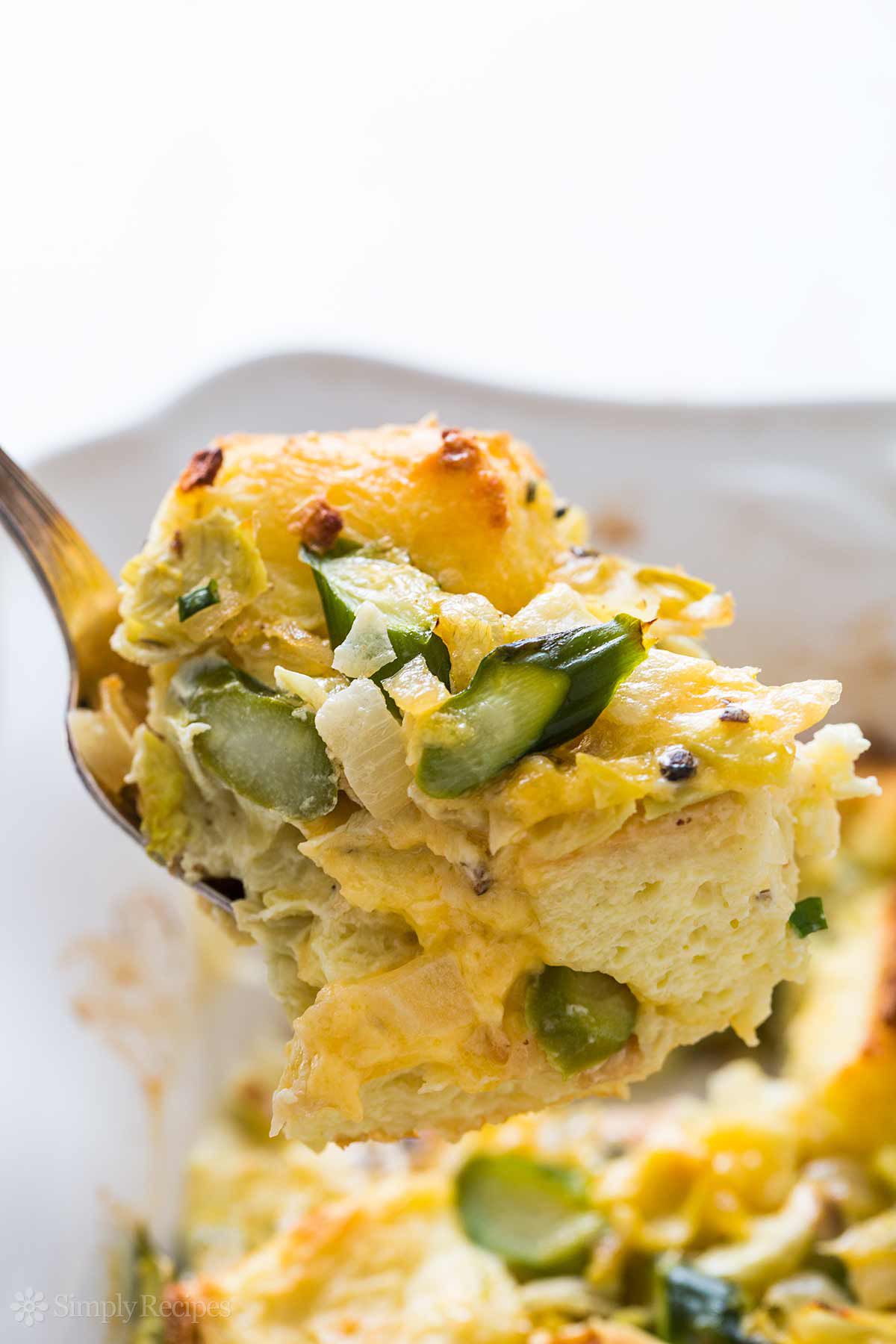 Asparagus Artichoke Breakfast Casserole