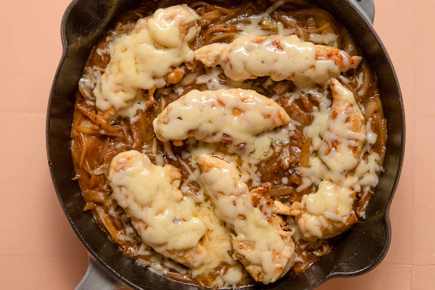 french onion chicken skillet
