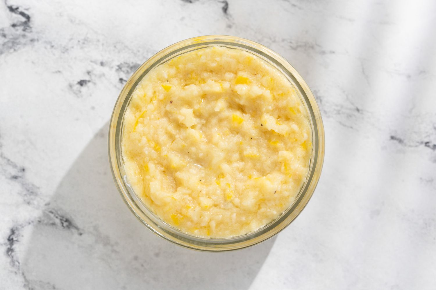 A glass jar with Whole Lemon Dressing