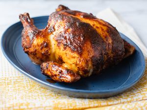 Chicken with Paprika on a Platter 