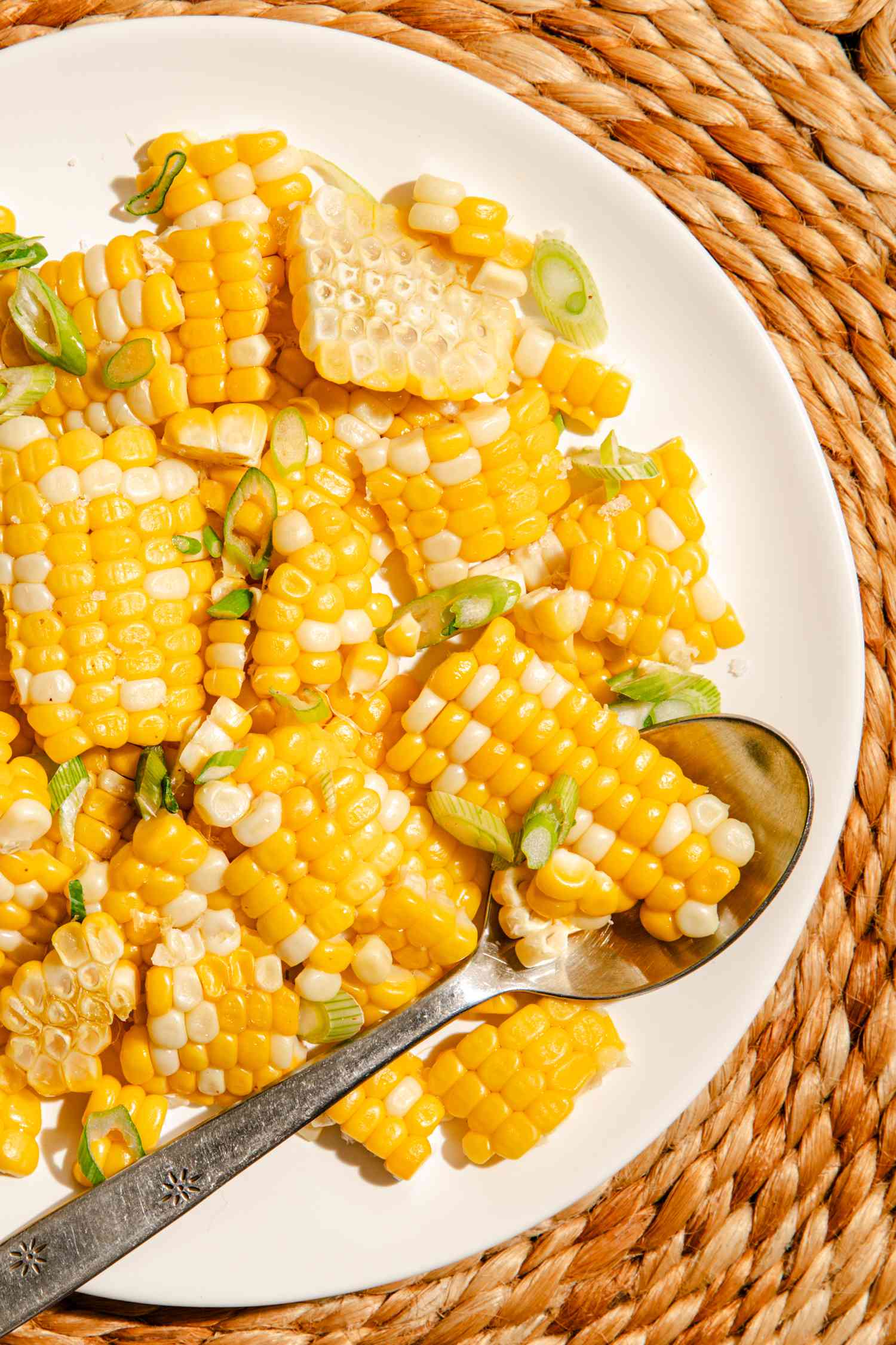Corn salad on a plate