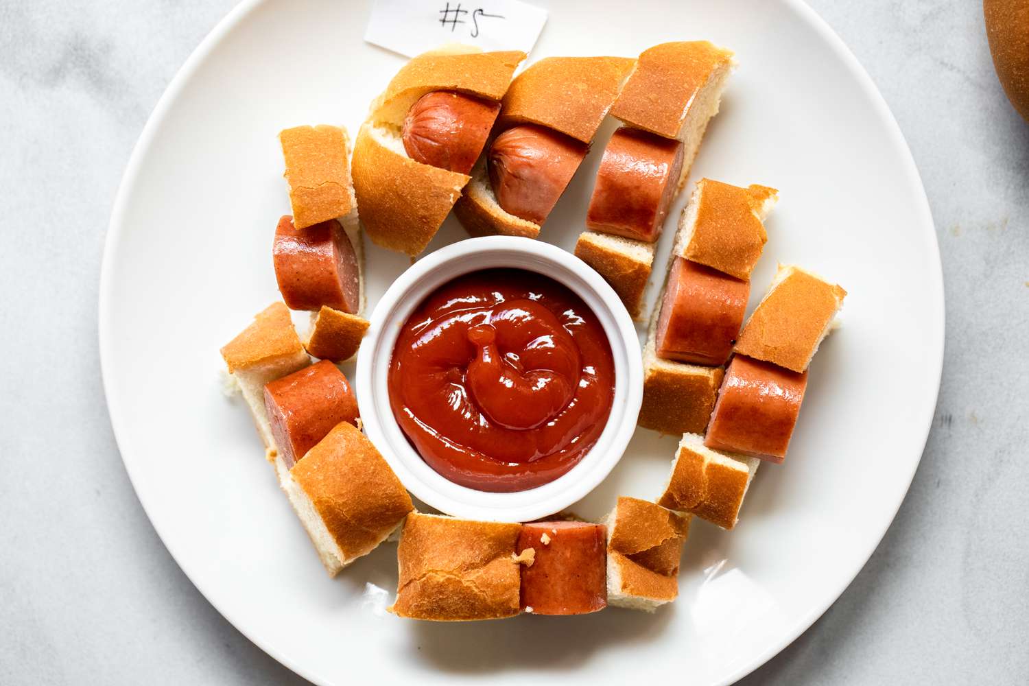 hot dogs on a plate