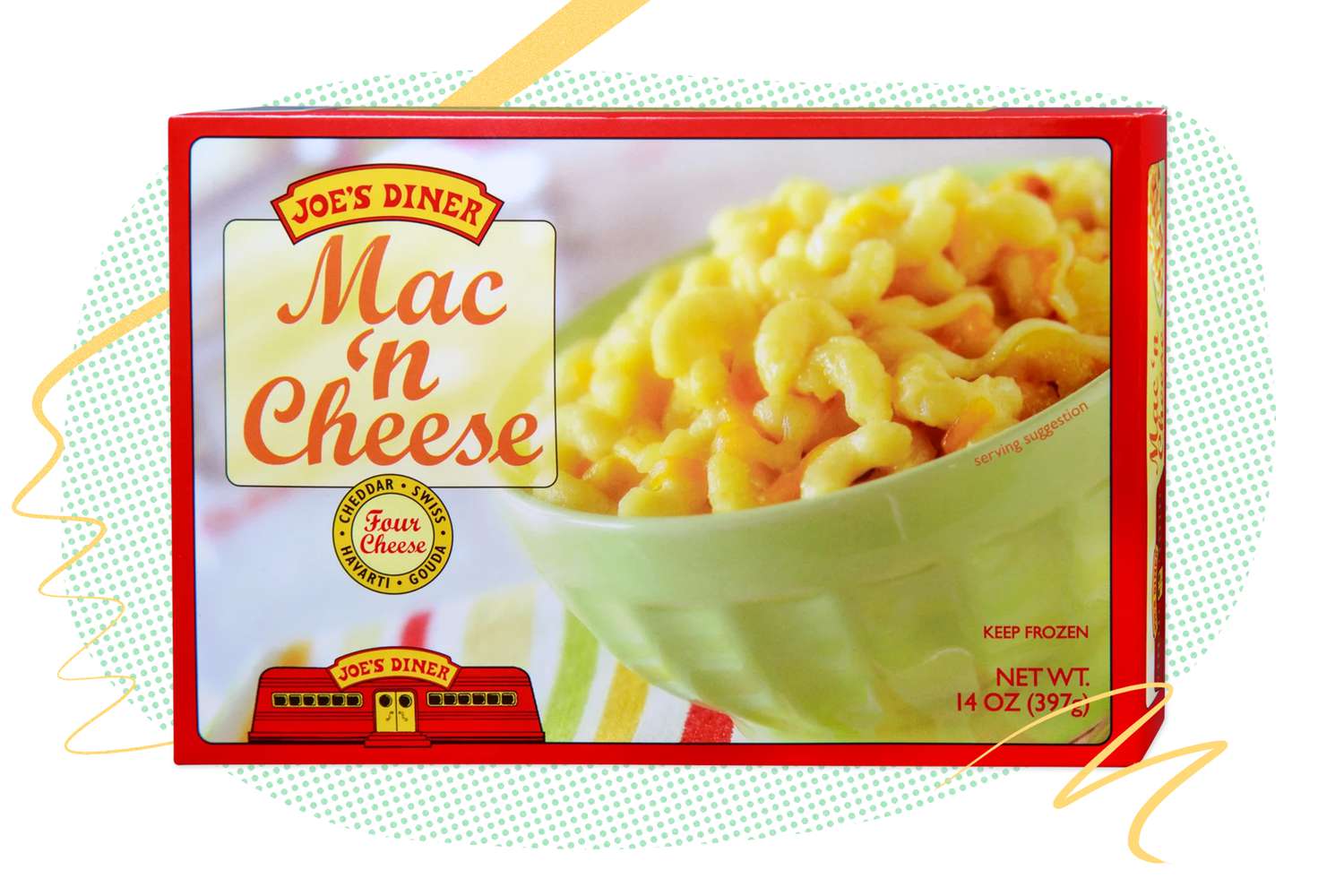 Box of Trader Joe's Frozen Mac 'n Cheese