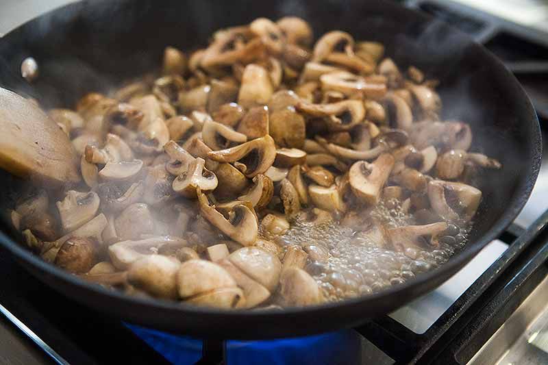 sauté mushrooms for Asian stir fry