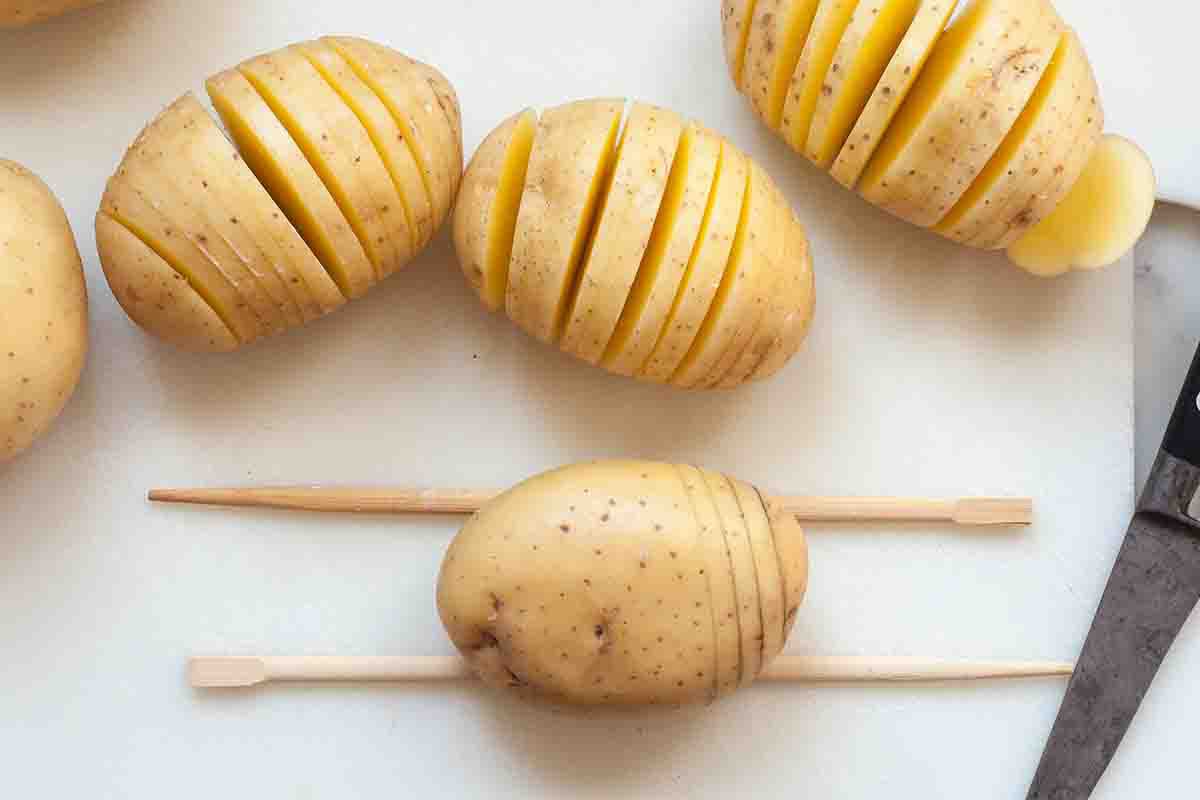 Crispy Hasselback Potatoes