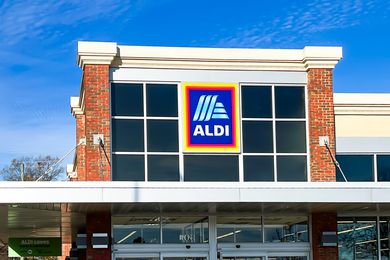 Outside view of an ALDI store