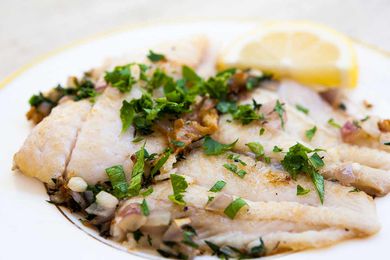 Petrale Sole in Herb Butter Sauce