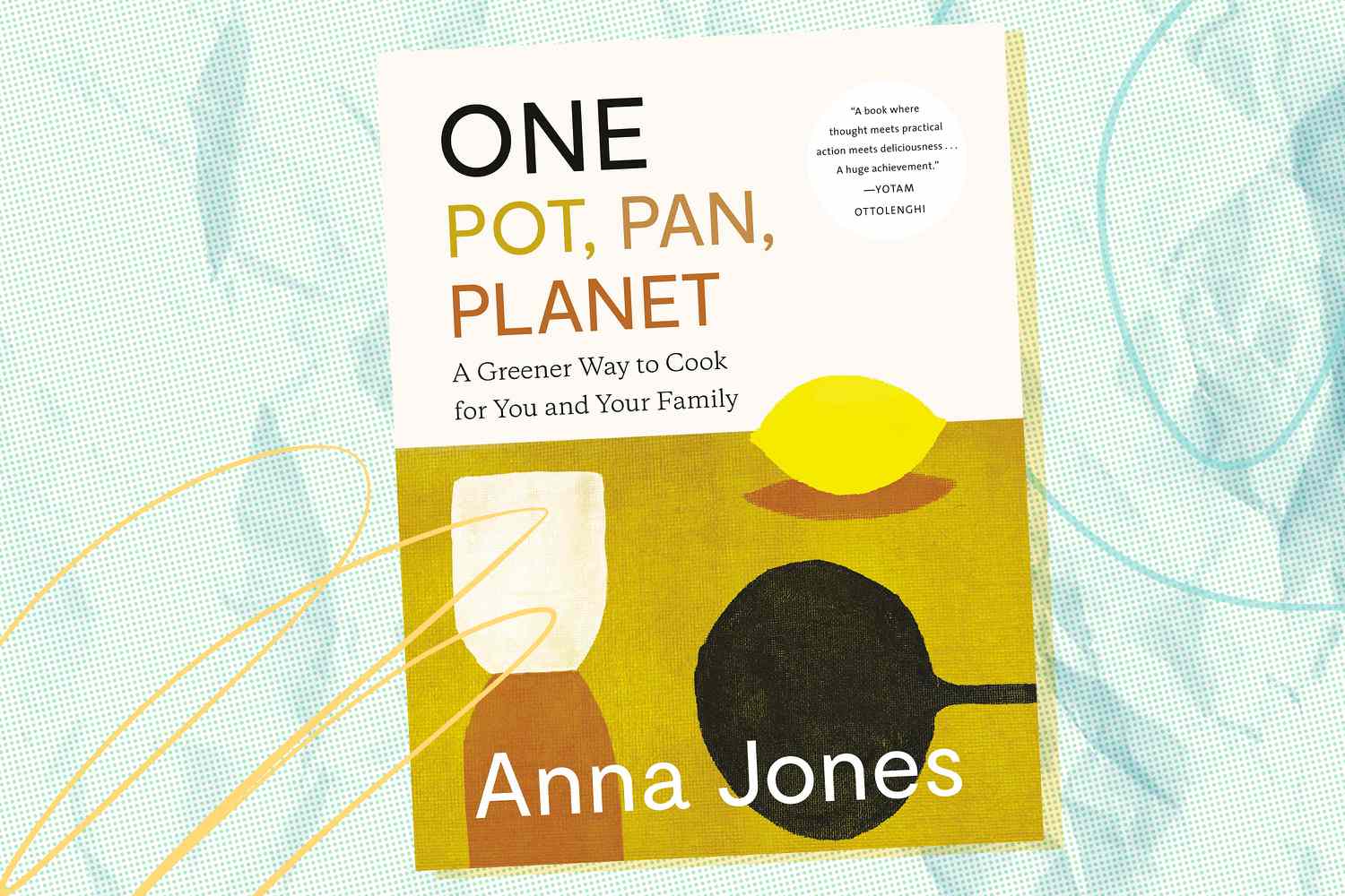 Cookbook titled "One Pot, Pan, Planet"