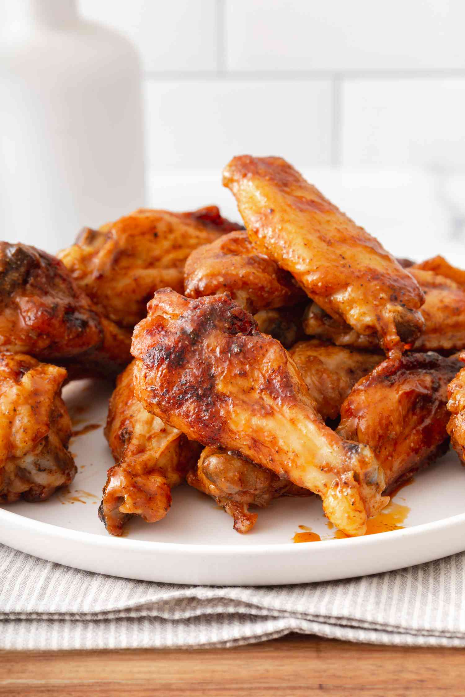 A plate of grilled wings.