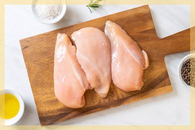 white stripes on chicken