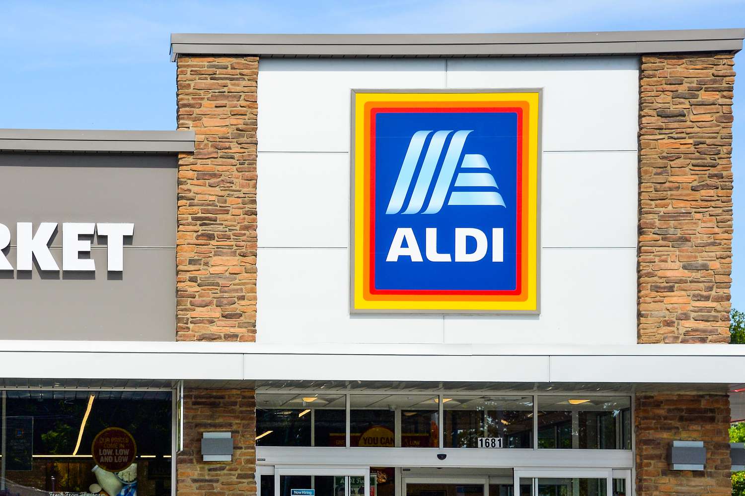 Outside view of an ALDI store