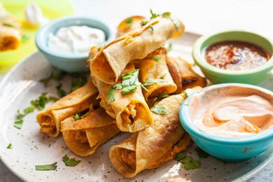 Homemade Taquitos with chicken