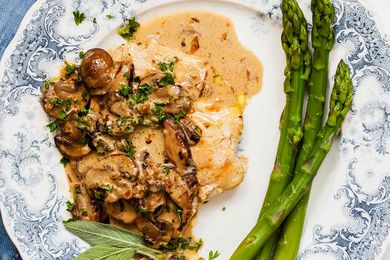 Chicken with Mushroom Sage Sauce