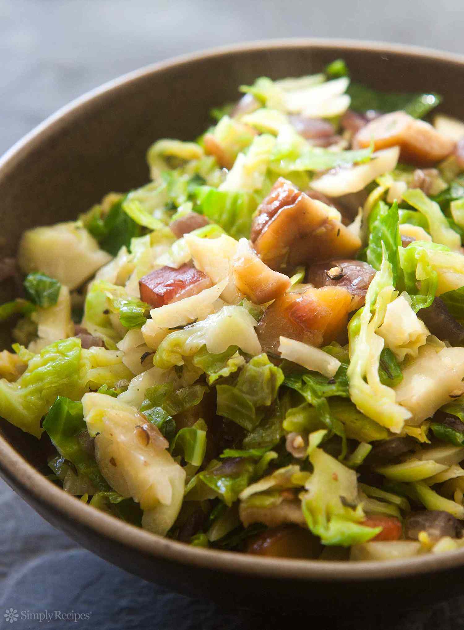 Brussels Sprouts with Bacon and Chestnuts