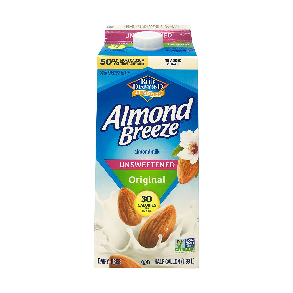 A box of Almond Breeze