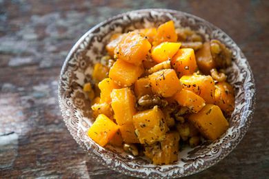 Butternut Squash with Walnuts and Vanilla