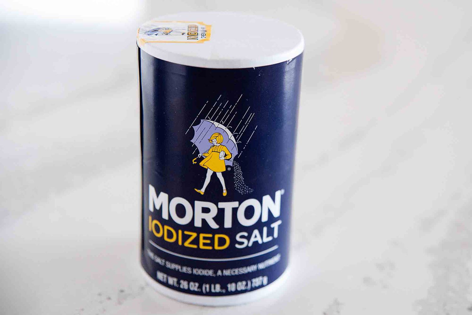 Cylinder of Iodized Morton Salt
