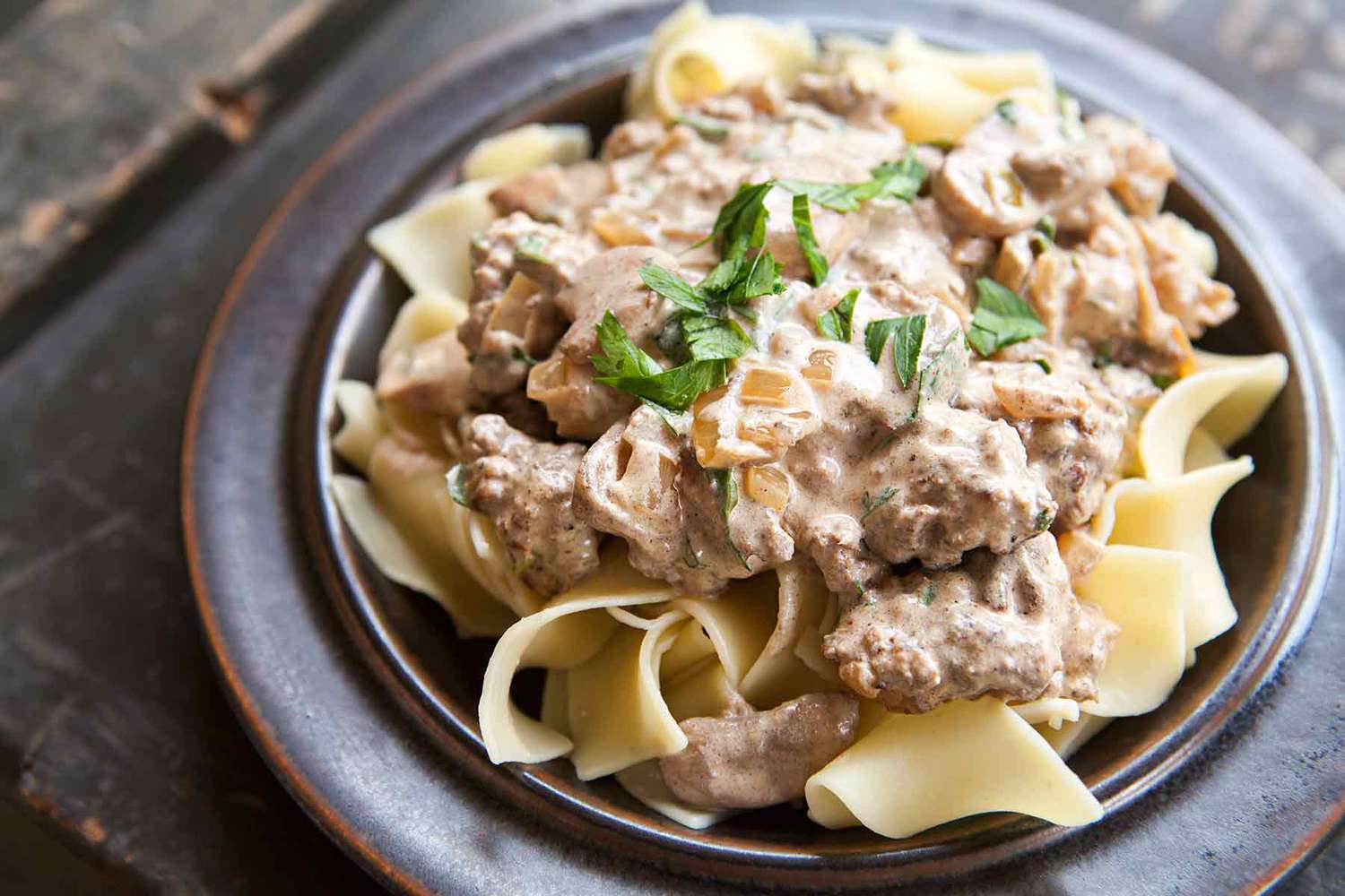 Ground Beef Stroganoff