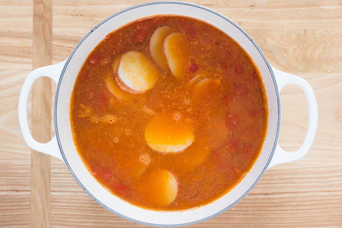Fish Stew with Ginger and Tomatoes
