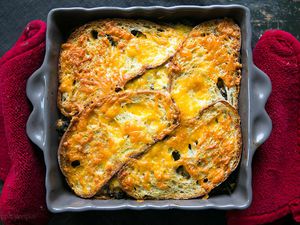 Kale Mushroom Cheddar Bake