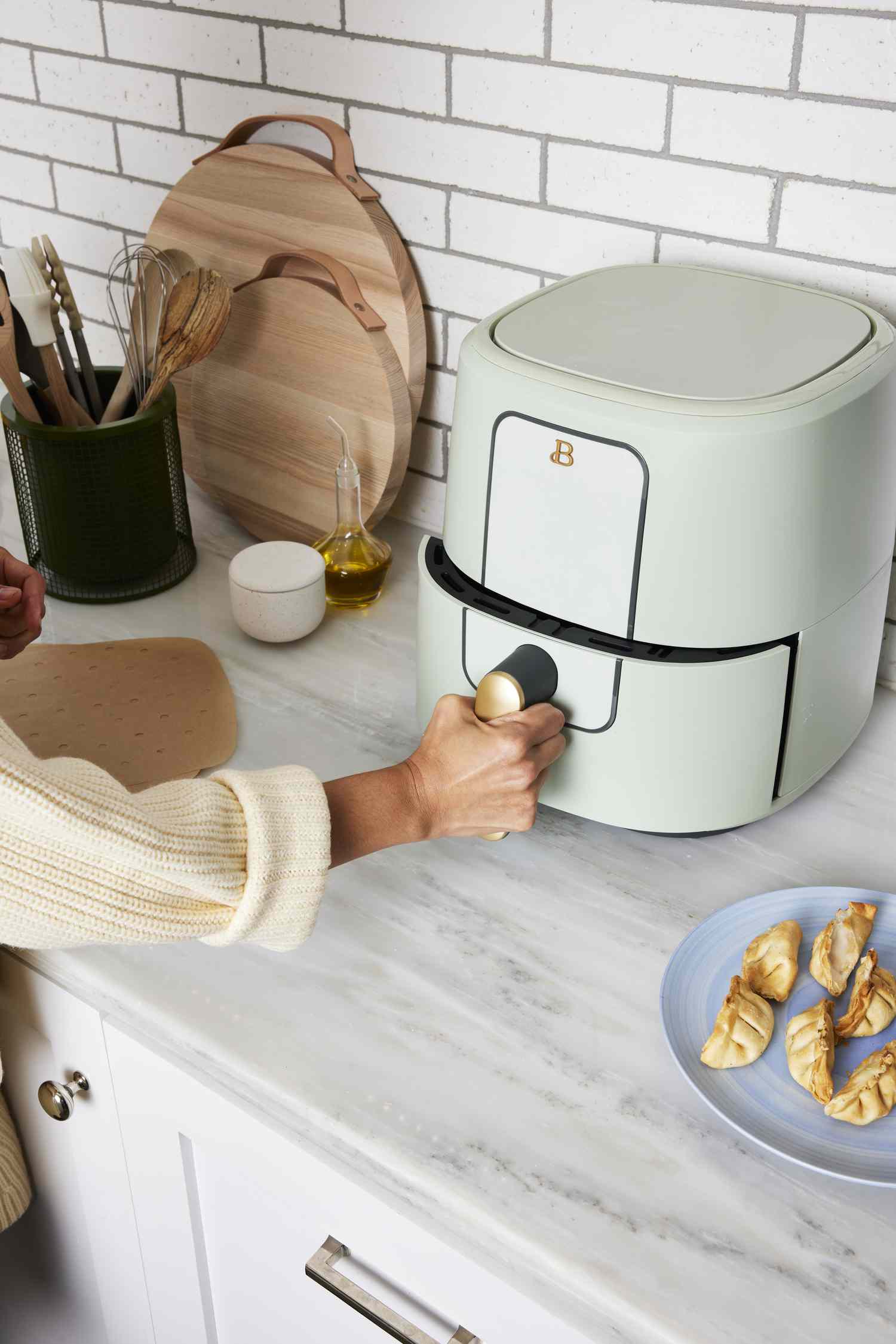 Air fryer on the counter